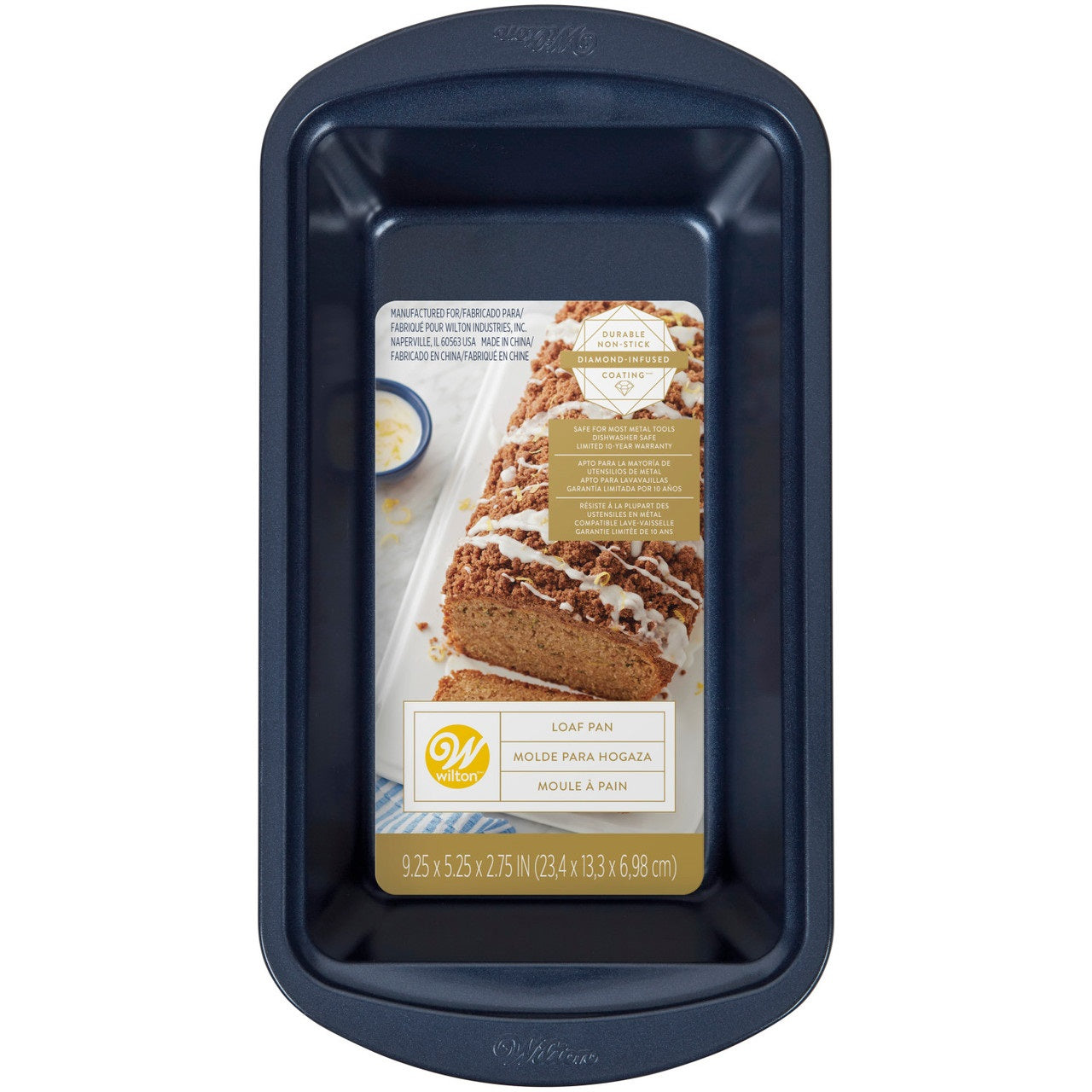 Wilton Loaf Baking Pan, Navy Blue, 22x13cm