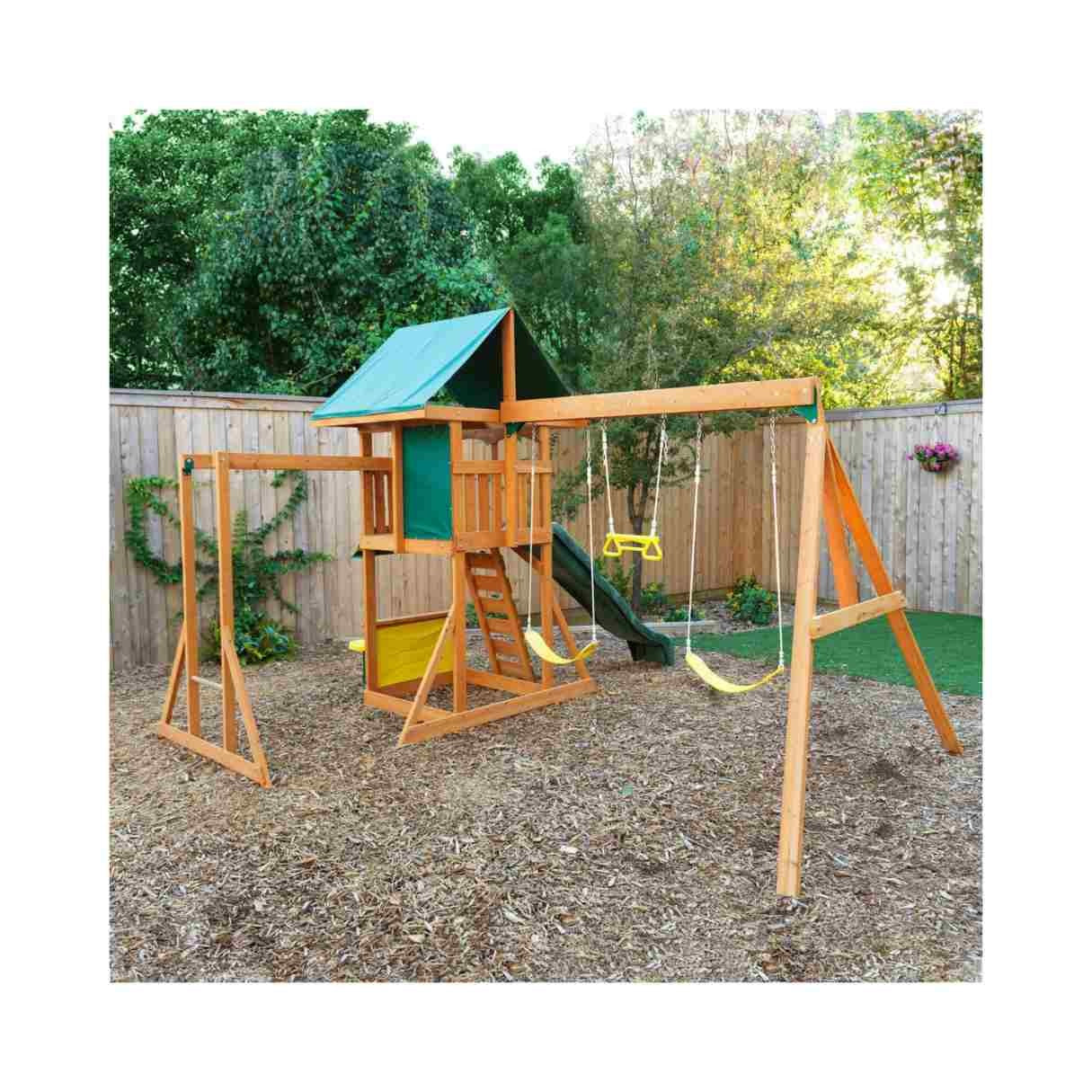 Kidkraft Brightside Wooden Swing Set / Playset