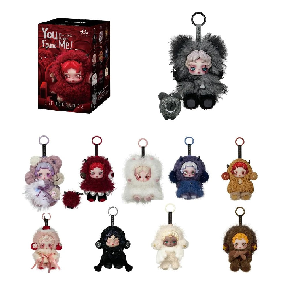 Pop Mart SKULLPANDA You Found Me! Series Plush Doll Pendant (1pc