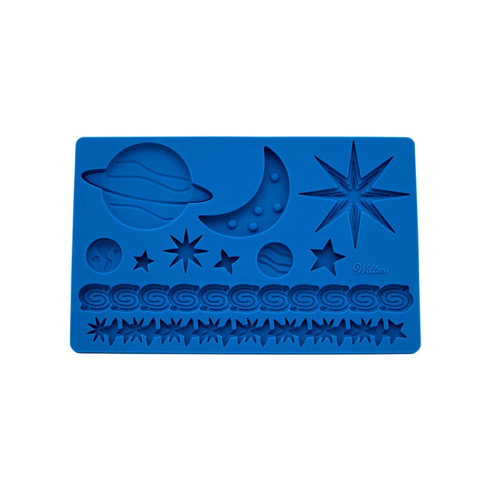 Wilton Outer Space Fondant and Gum Paste Mold, 11 Cavities