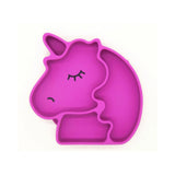 Eazy Kids Silicon Suction Plate - Unicorn Pink