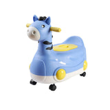 Eazy Kids Horse Potty Car - Blue