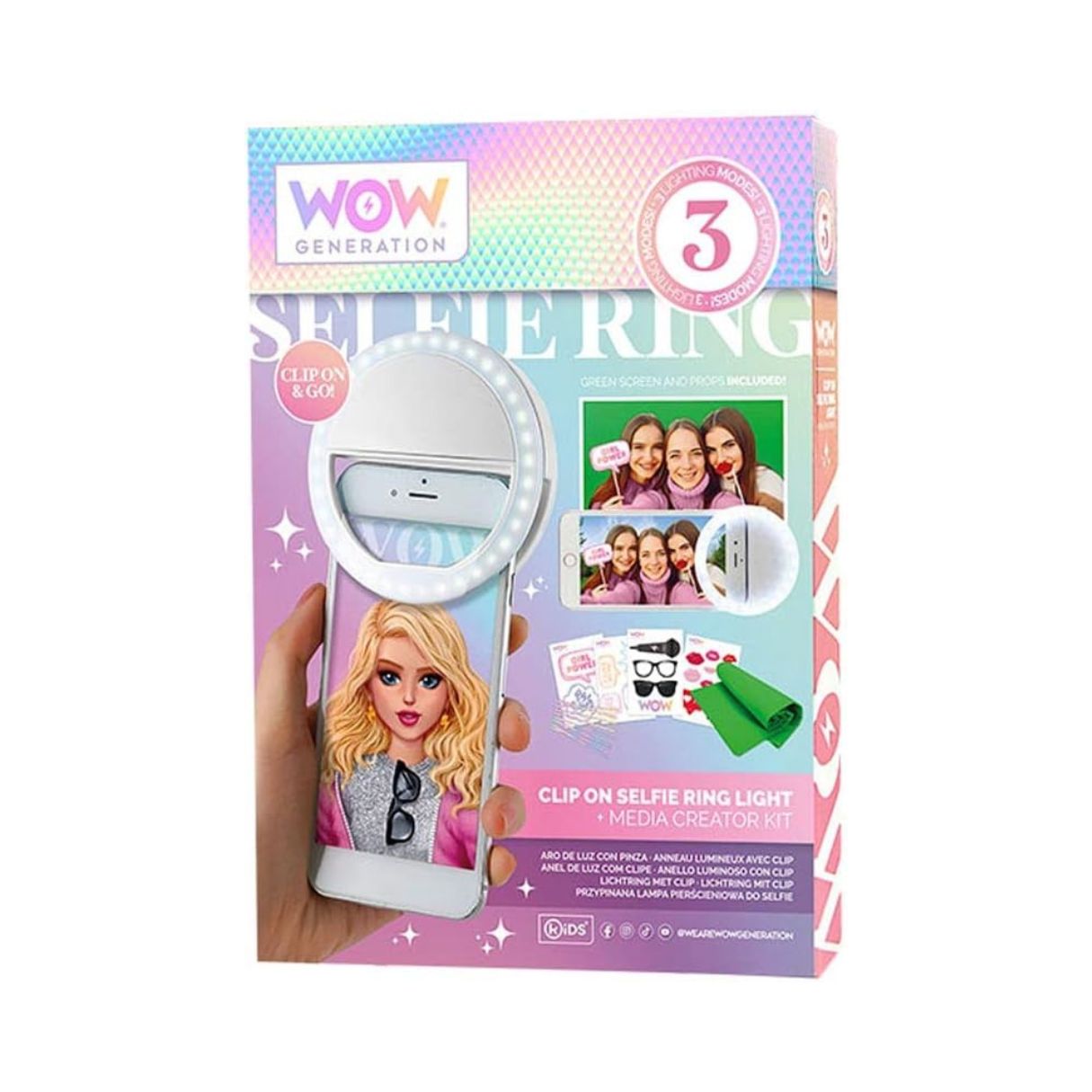 Wow Generation Selfie Light With Accessories
