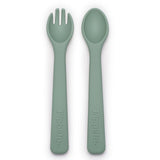 Pippeta Silicone Spoon & Fork - Meadow Green
