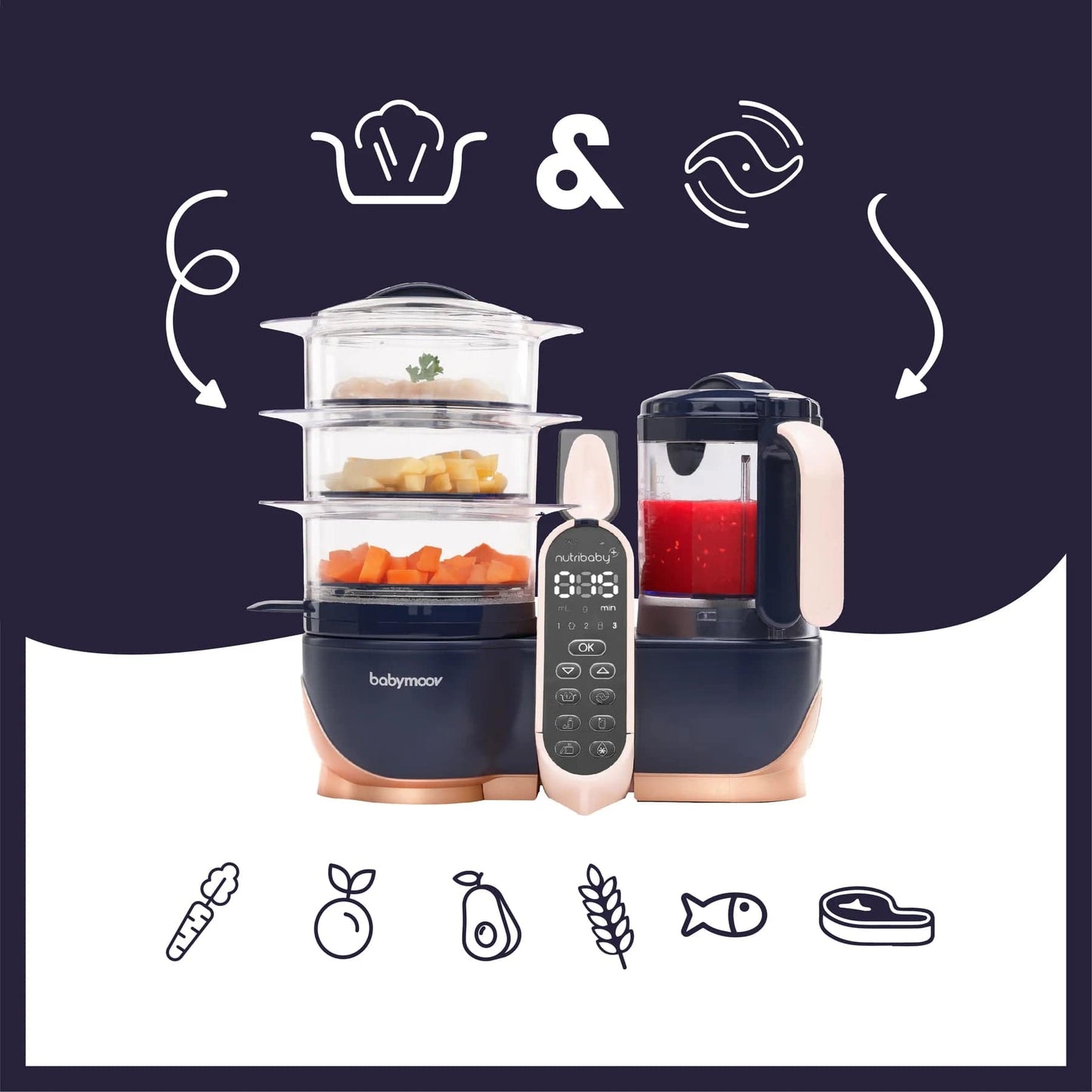 BabyMoov Baby Feeding Babymoov Nutribaby (+) XL+ recipe book