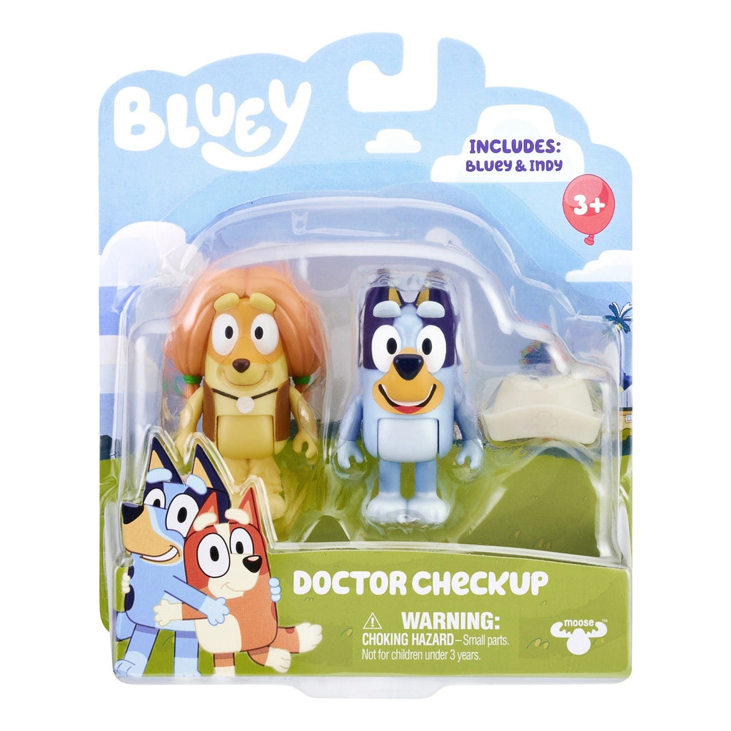 Bluey Toys Bluey - S4 Figure 2-Pack - Doctor Checkup