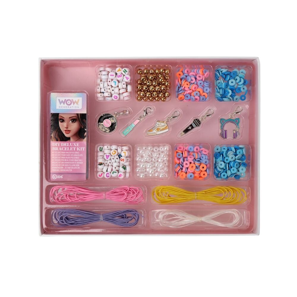 WOW Generation - Deluxe DIY Kit With 5 Metal Charms Bracelets