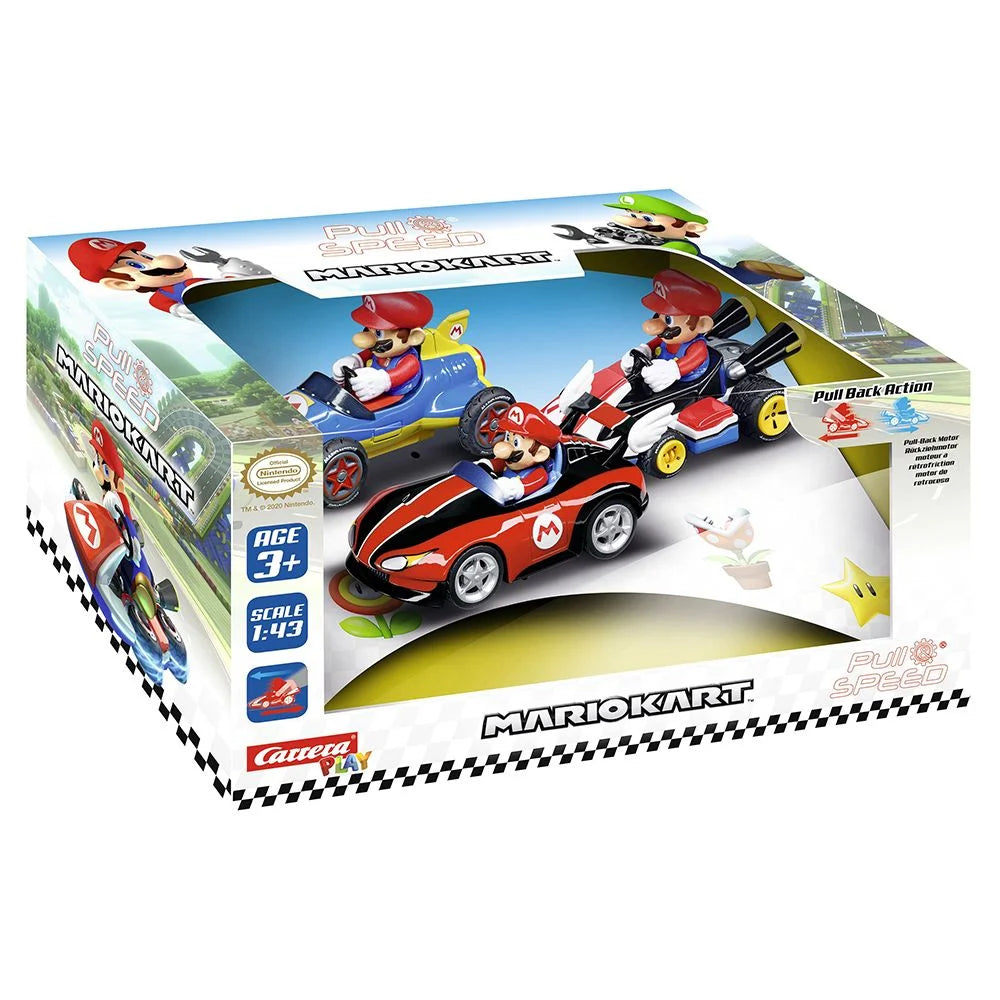 Carrera PULL N SPEED MARIO KART MARIO COLLECTORS