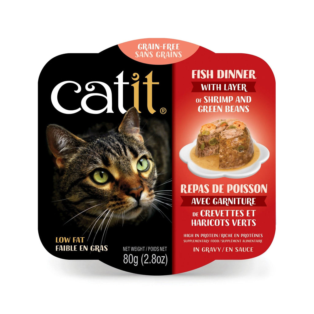 Catit Pet Supplies Catit Fish Dinner, Shrimp & Green Beans 80g