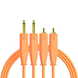 Chroma Cables Portable Game Console Accessories DJTT - Chroma Cables 2RCA to 2JK Orange