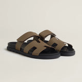 Hermes Chypre Sandals "Etoupe"