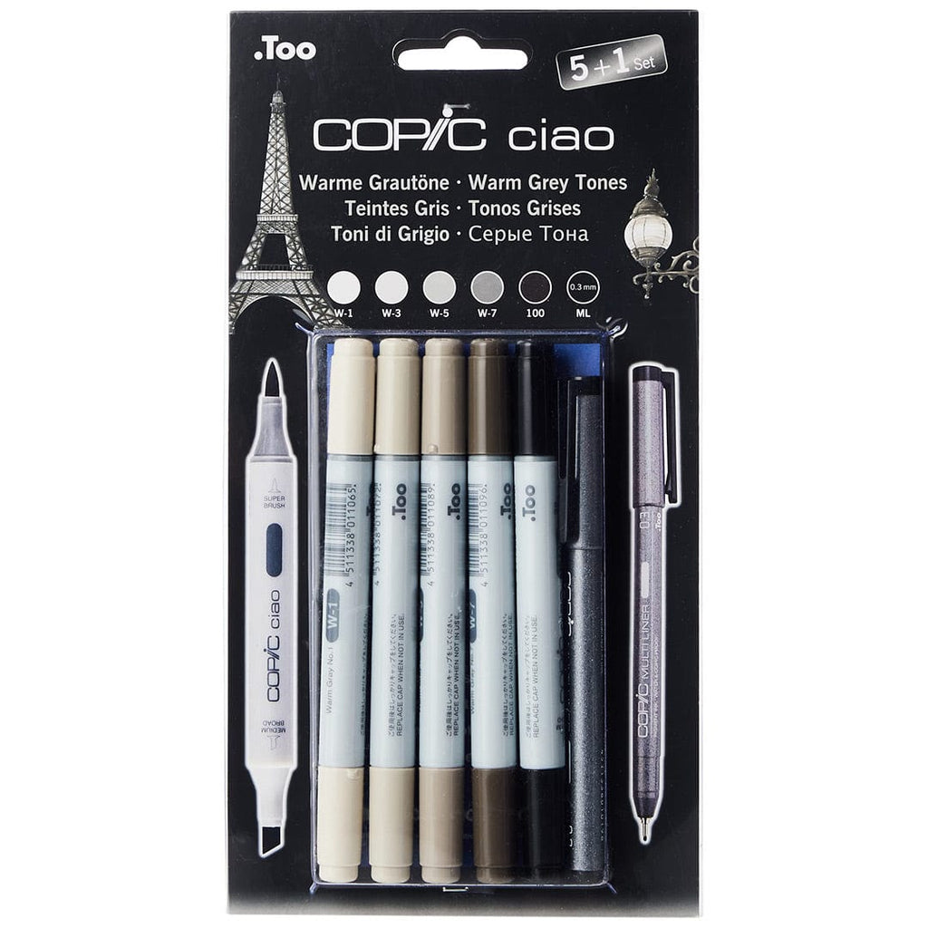 Copic Art & Craft Kits COPIC ciao Set 5+1 Warm Grey Tones