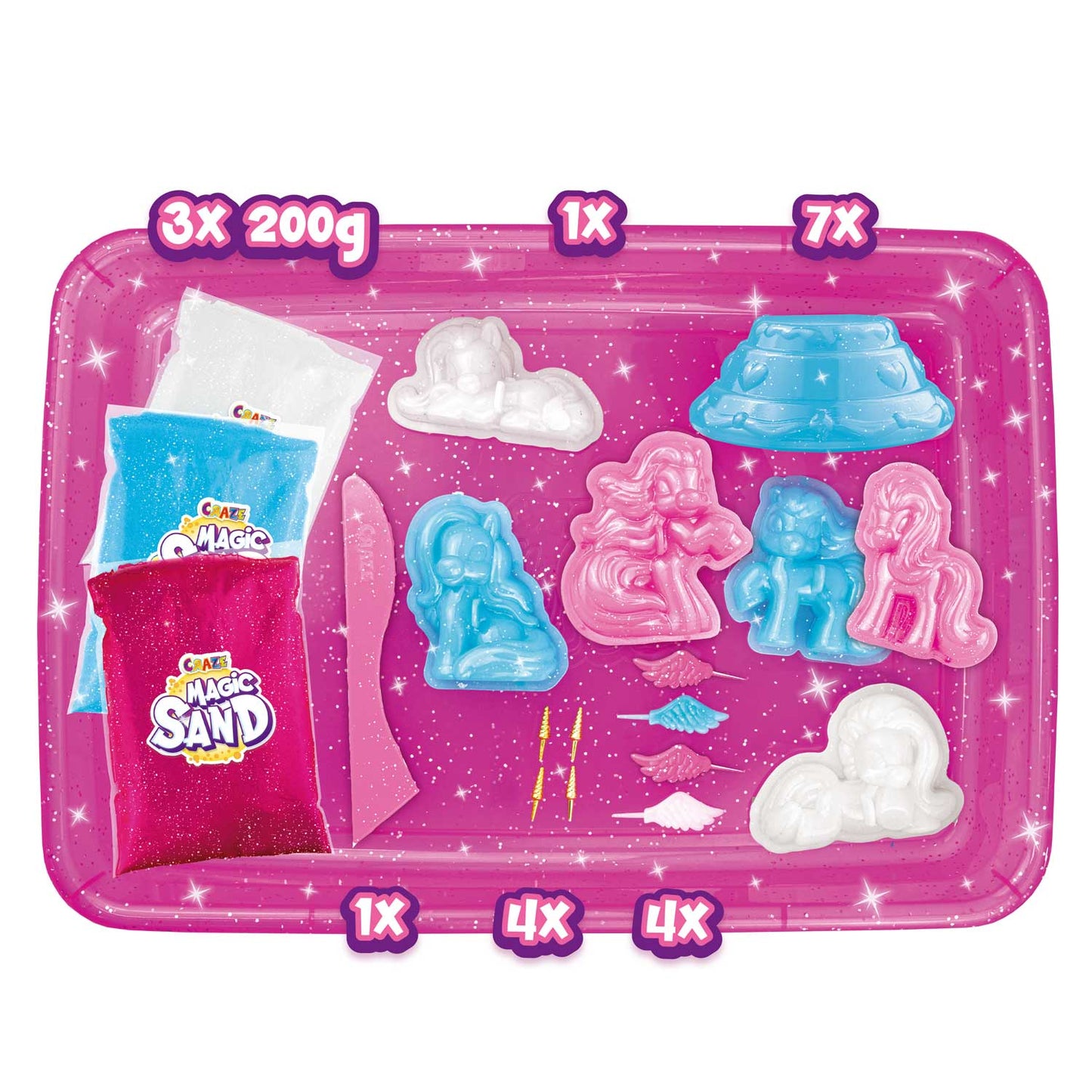 Craze Action Toys MAGIC SAND - PLAYSET UNICORN V2