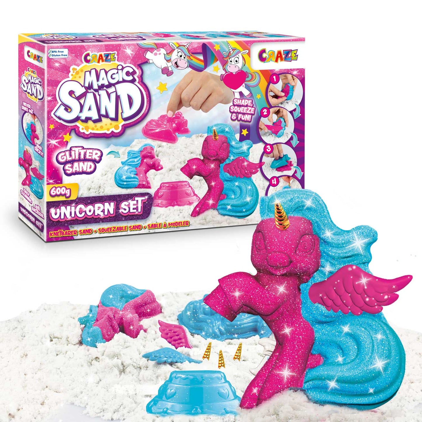 Craze Action Toys MAGIC SAND - PLAYSET UNICORN V2