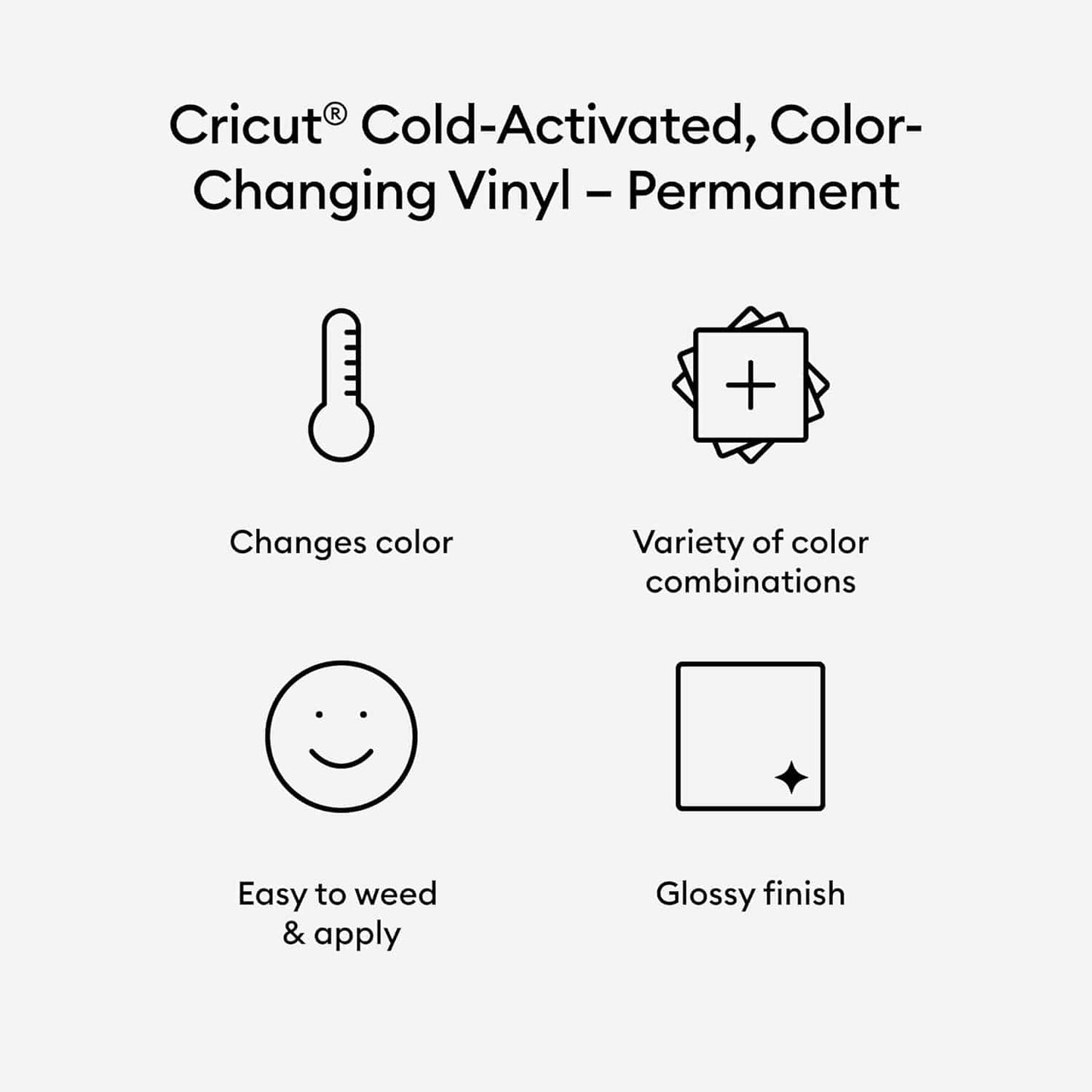 Cricut Arts & Crafts Cricut Color Change Cold Pink Perm 12X24