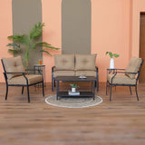 Danube Home & Kitchen Amy Steel Sofa - Beige