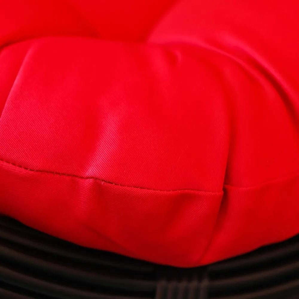 Danube Home & Kitchen Julia Rattan Swing Chair - Red