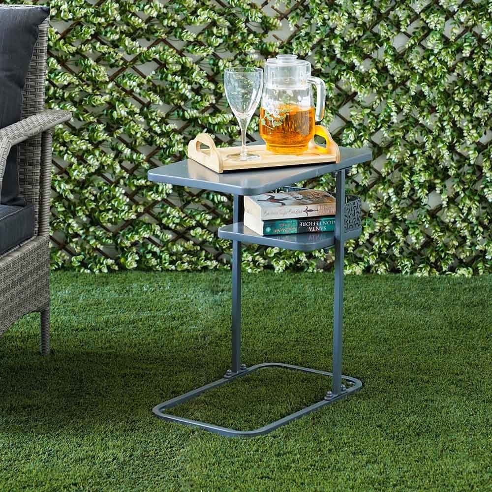 Danube Home & Kitchen Metal Coffee Table - Grey