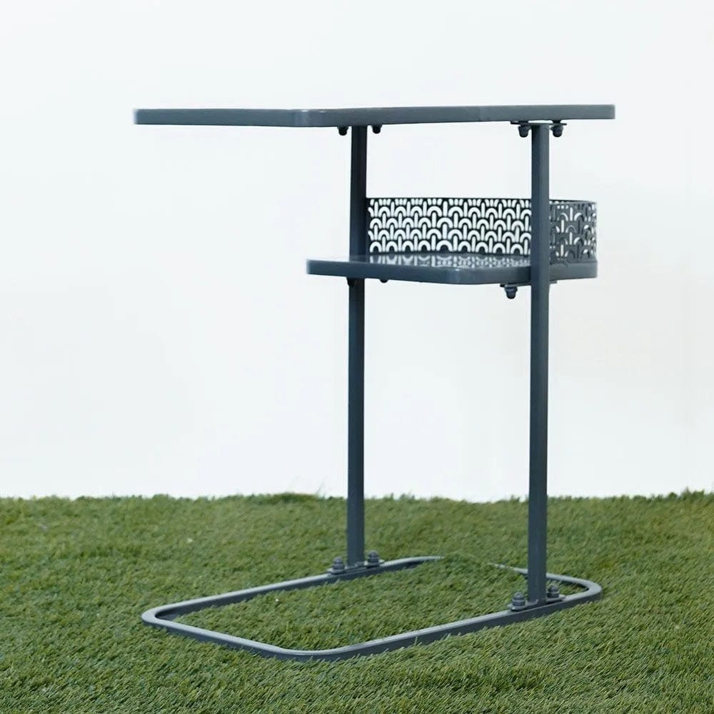 Danube Home & Kitchen Metal Coffee Table - Grey