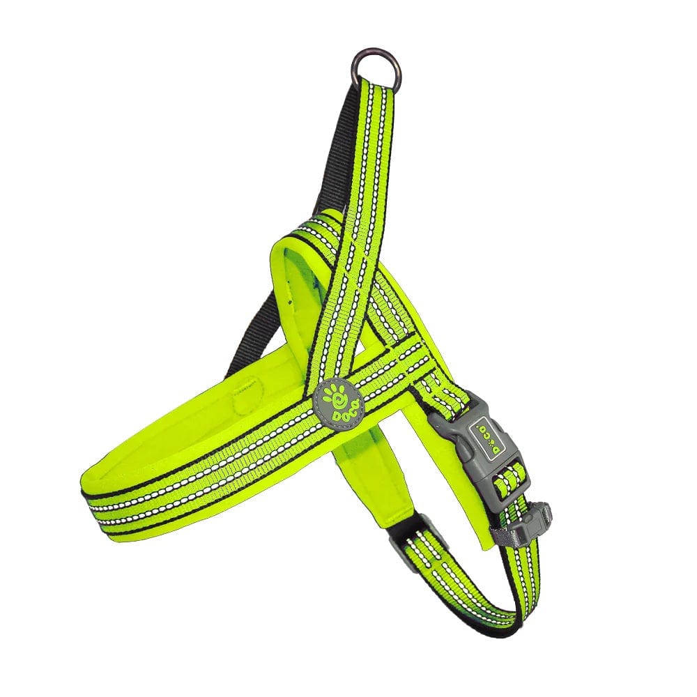 Doco Pet Supplies Doco Vario Neoprene Harness Reflective - Safety Lime - XL