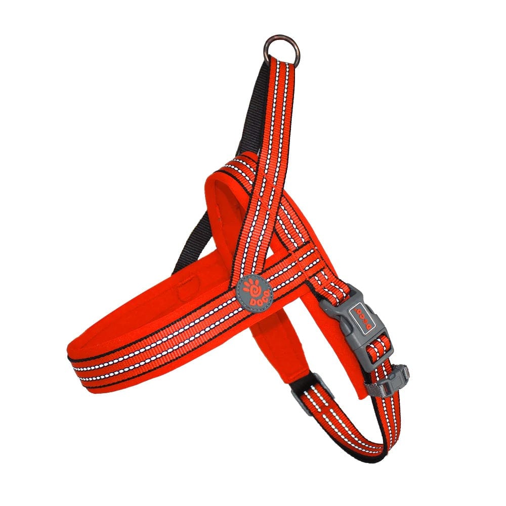 Doco Pet Supplies Doco Vario Neoprene Harness Reflective - Safety Orange - Small