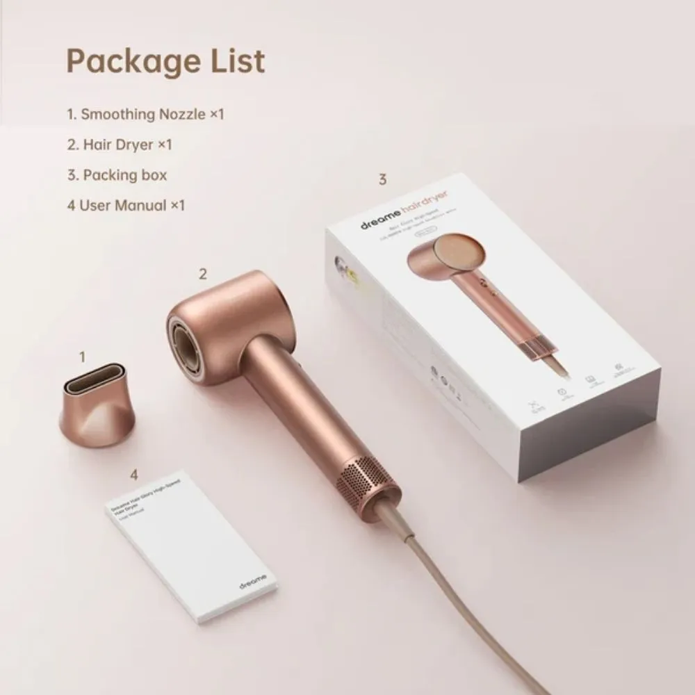 Dreame Hair Glory High-Speed Hair Dryer in Rose Hold Amazon.com : DREAME Hair Glory Combo High-Speed Hair Dryer  main image 3