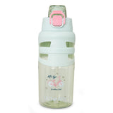 Eazy Kids - Flip Top Spout And Straw Water Bottle - Bicycle Mint - 750 ml