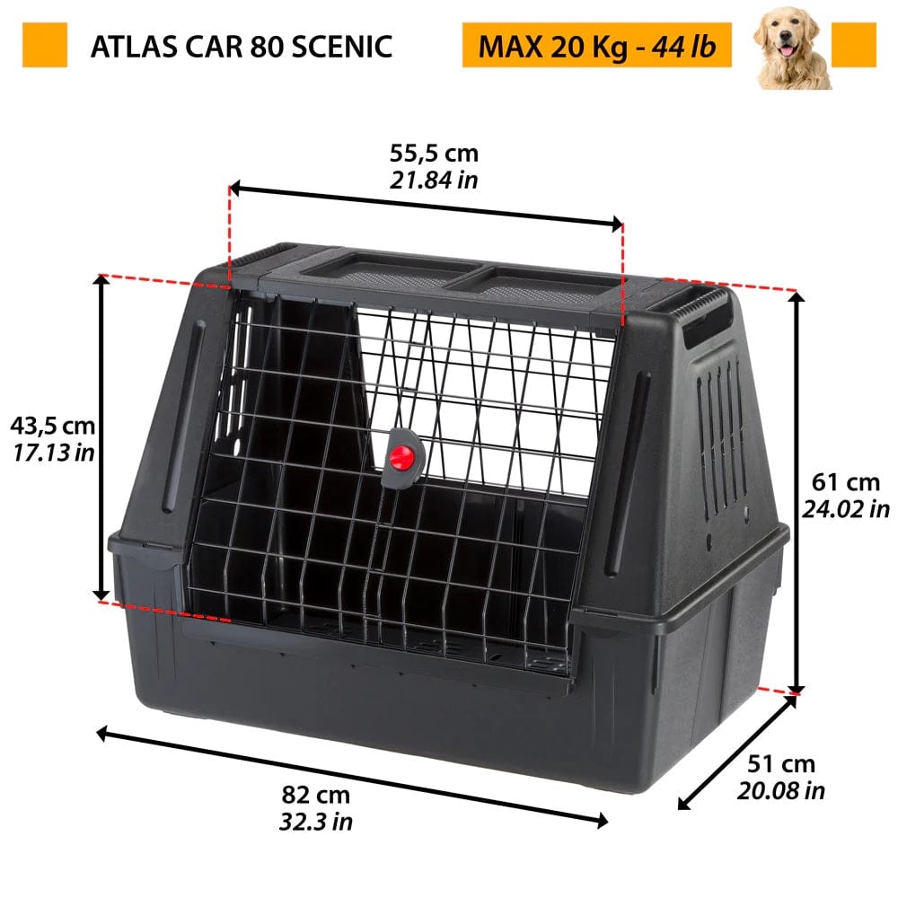 Ferplast Pet Supplies Ferplast Atlas Car Scenic 80 - Black