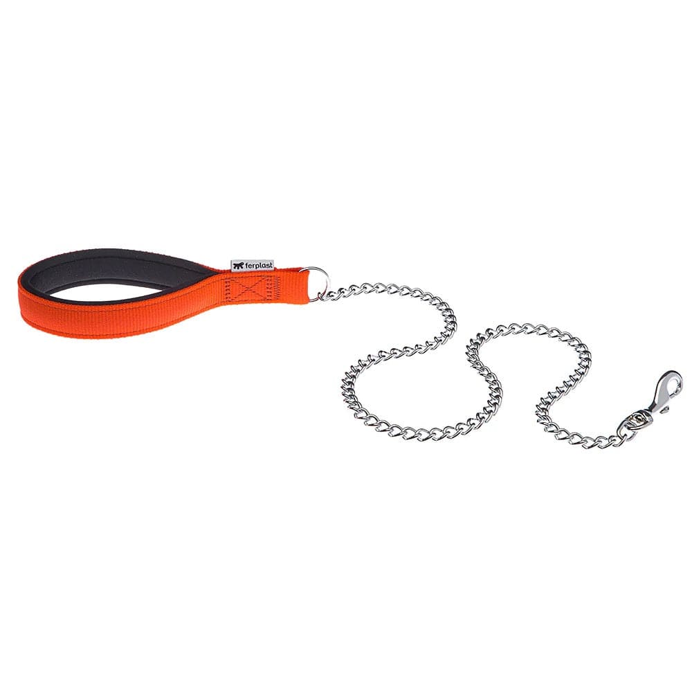 Ferplast Pet Supplies Ferplast Daytona GM25/100 Chrome Leash - Orange