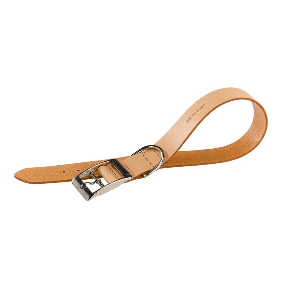 Ferplast Pet Supplies Ferplast Natural C25/45 Leather Dog Collar - Natural Leather