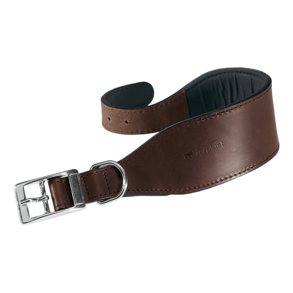 Ferplast Pet Supplies Ferplast VIP CW Bull Leather Dog Collar CW25/46 - Brown