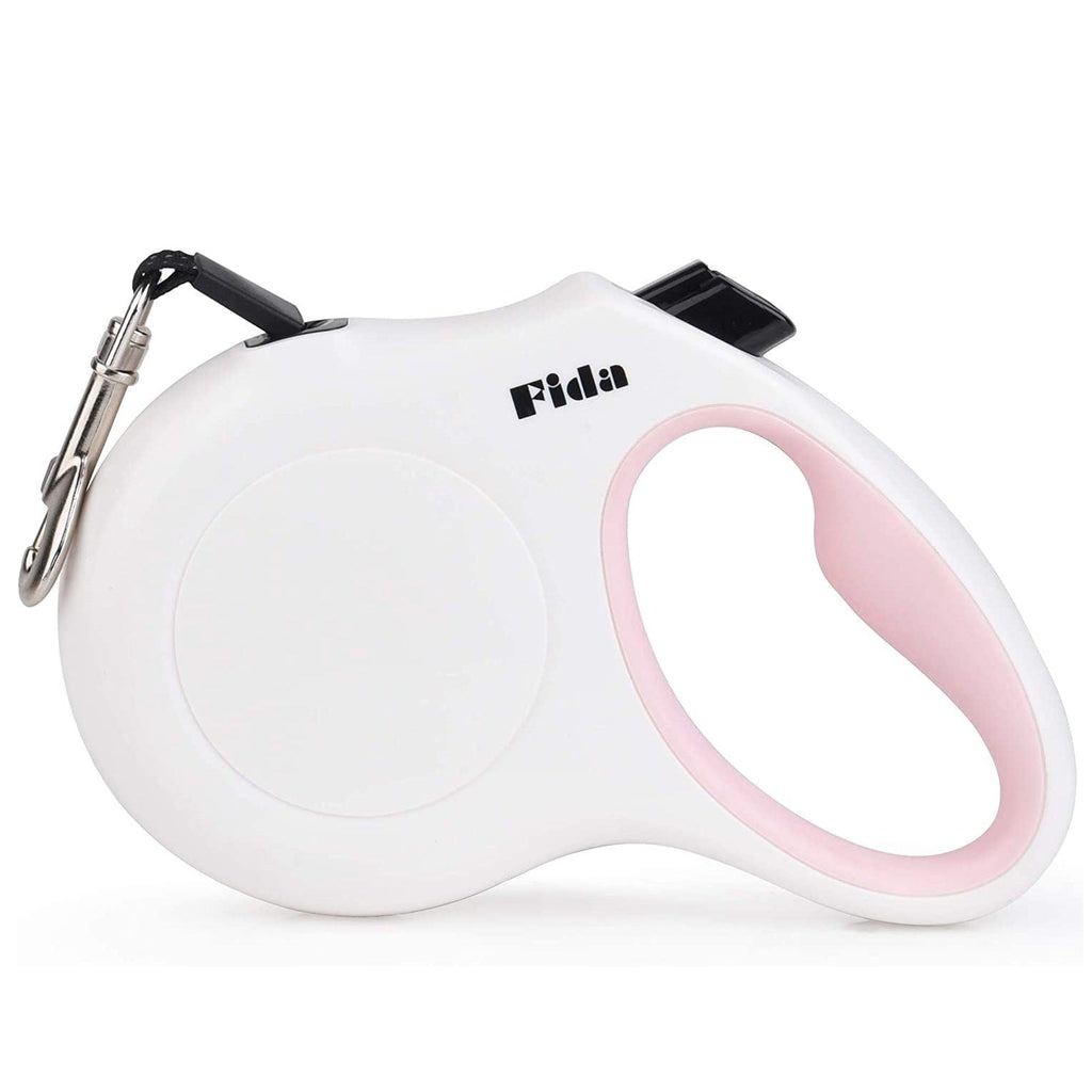 Fida Pet Supplies Fida Retractable Dog Leash (JFA Series)  - Large - White