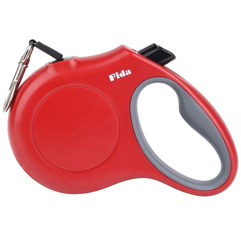 Fida Pet Supplies Fida Retractable Dog Leash (JFA Series)  - Medium - Red