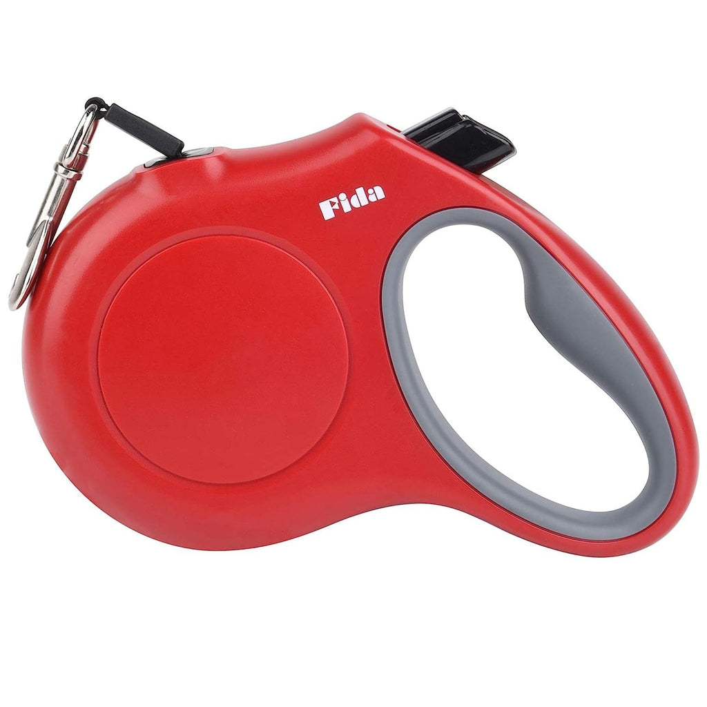 Fida Pet Supplies Fida Retractable Dog Leash (JFA Series)  - XS - Red