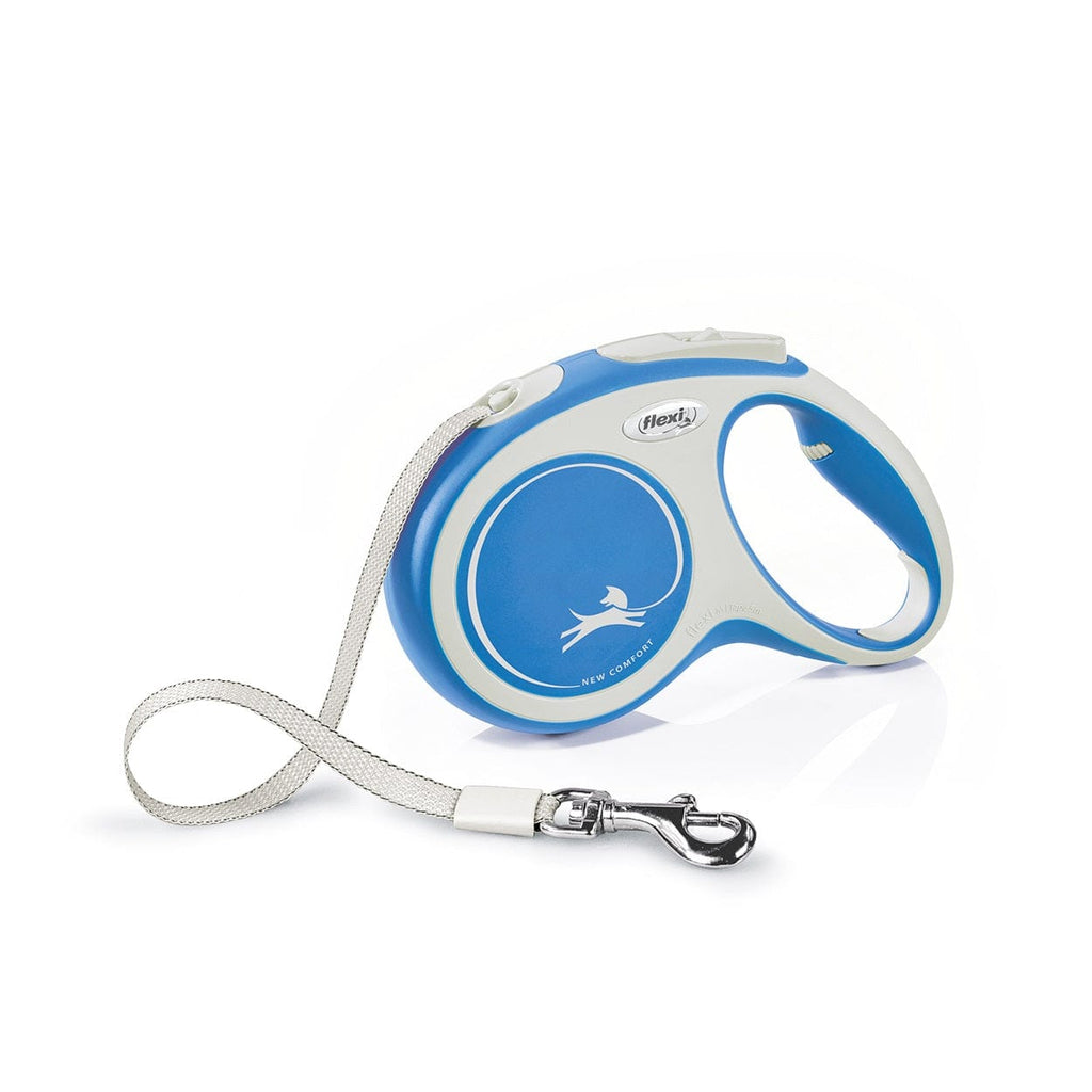 Flexi Pet Supplies Flexi New Comfort Tape Leash 5m - Blue/Medium