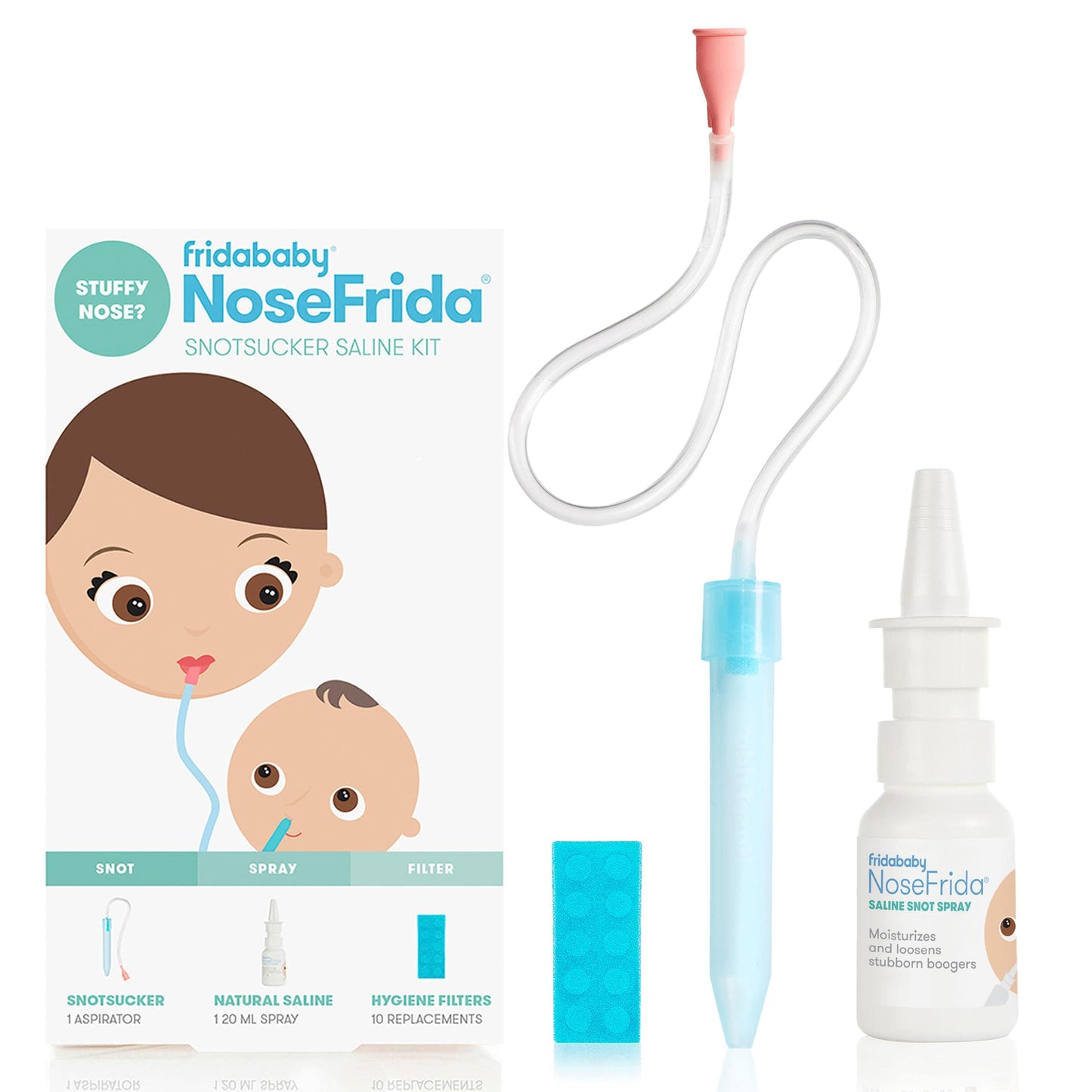 Frida Baby Baby Feeding Fridababy The Snot Sucker Saline Kit