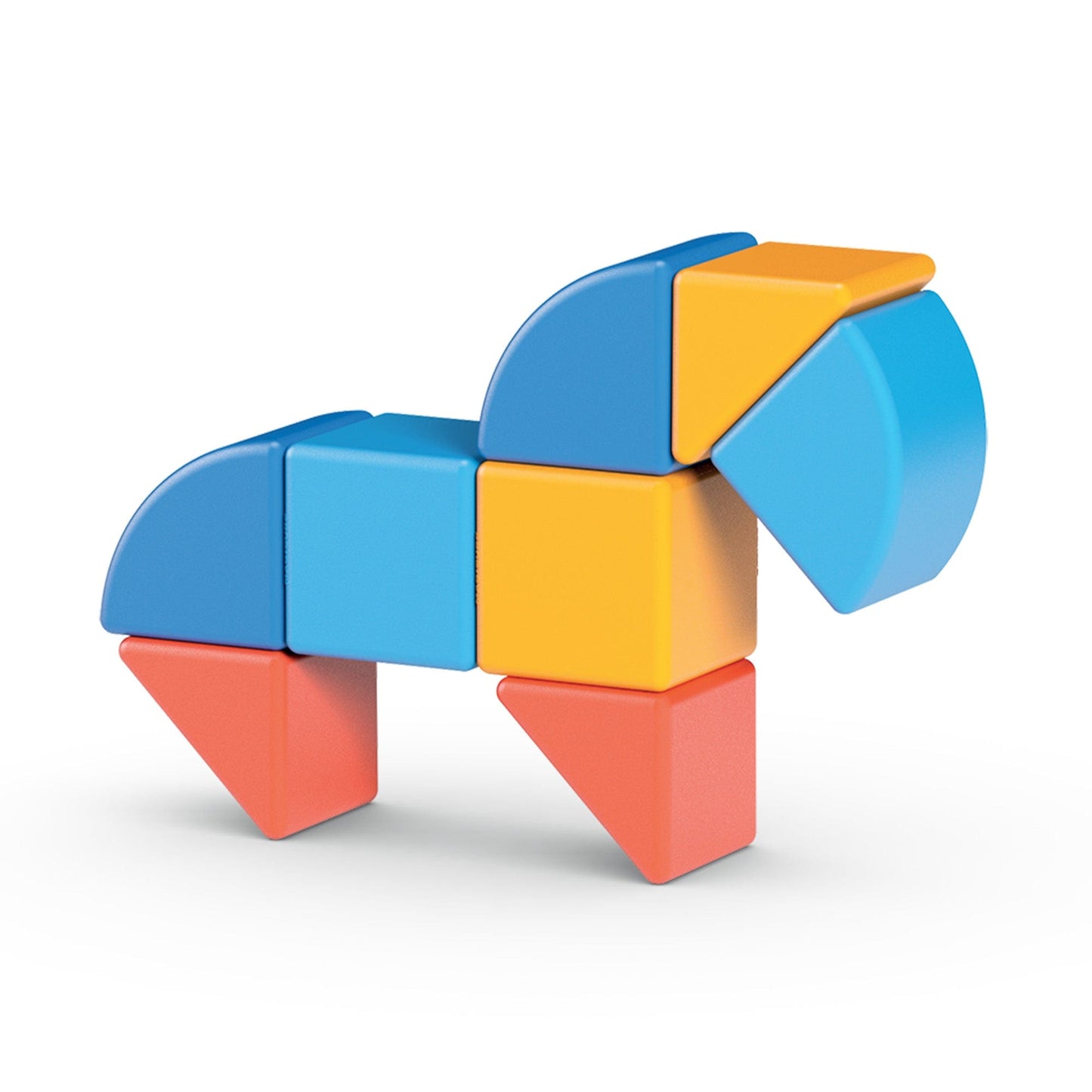 Geomag Toys Geomag Magicube 3 Shapes Recycled Animals 9 pcs