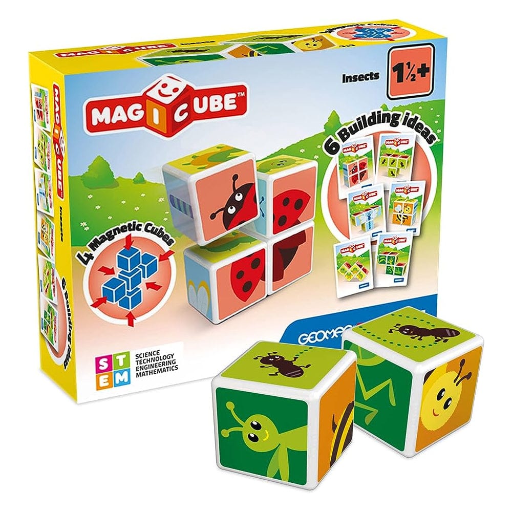 Geomag Toys Geomag Magicube Printed Insects + Cards 7 pcs
