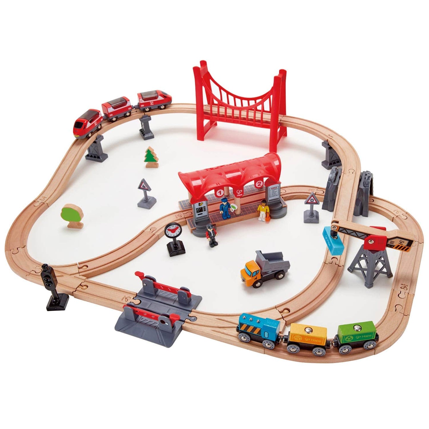 Hape Toys Busy City Rail Set