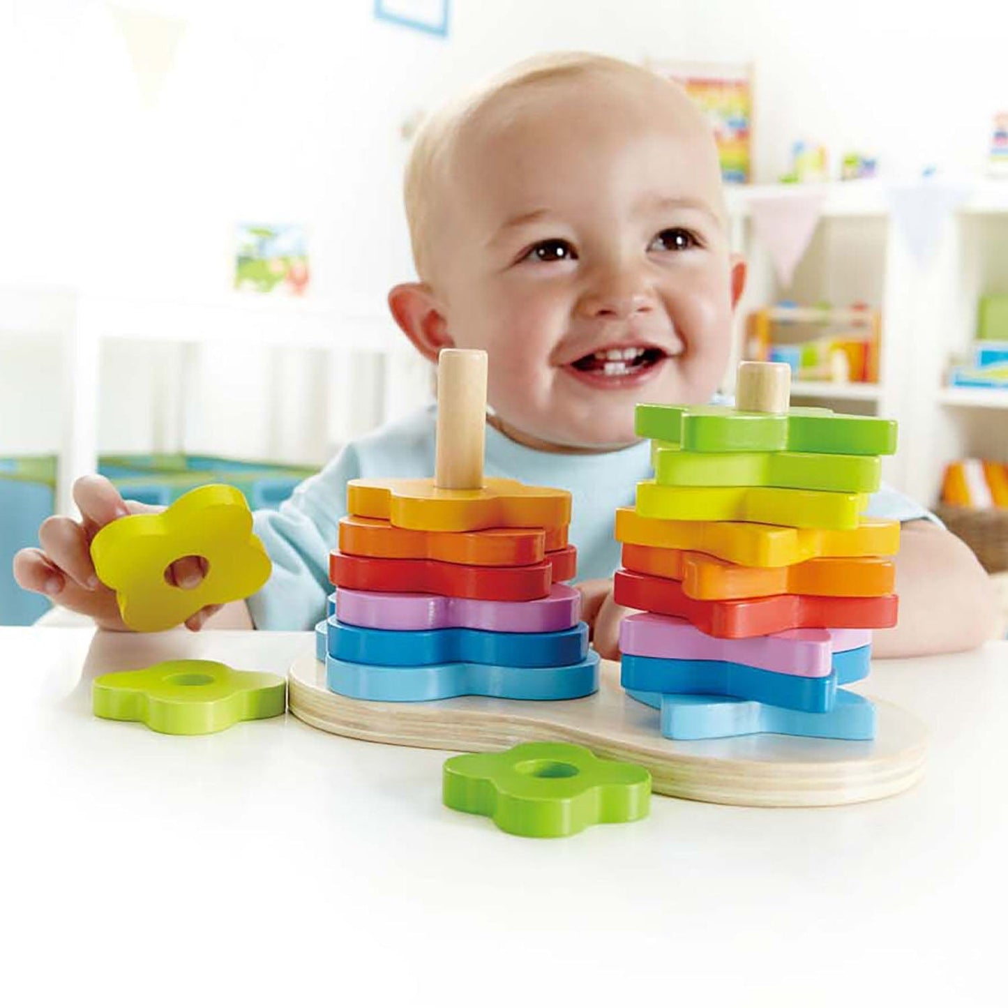 Hape Toys Double Rainbow Stacker