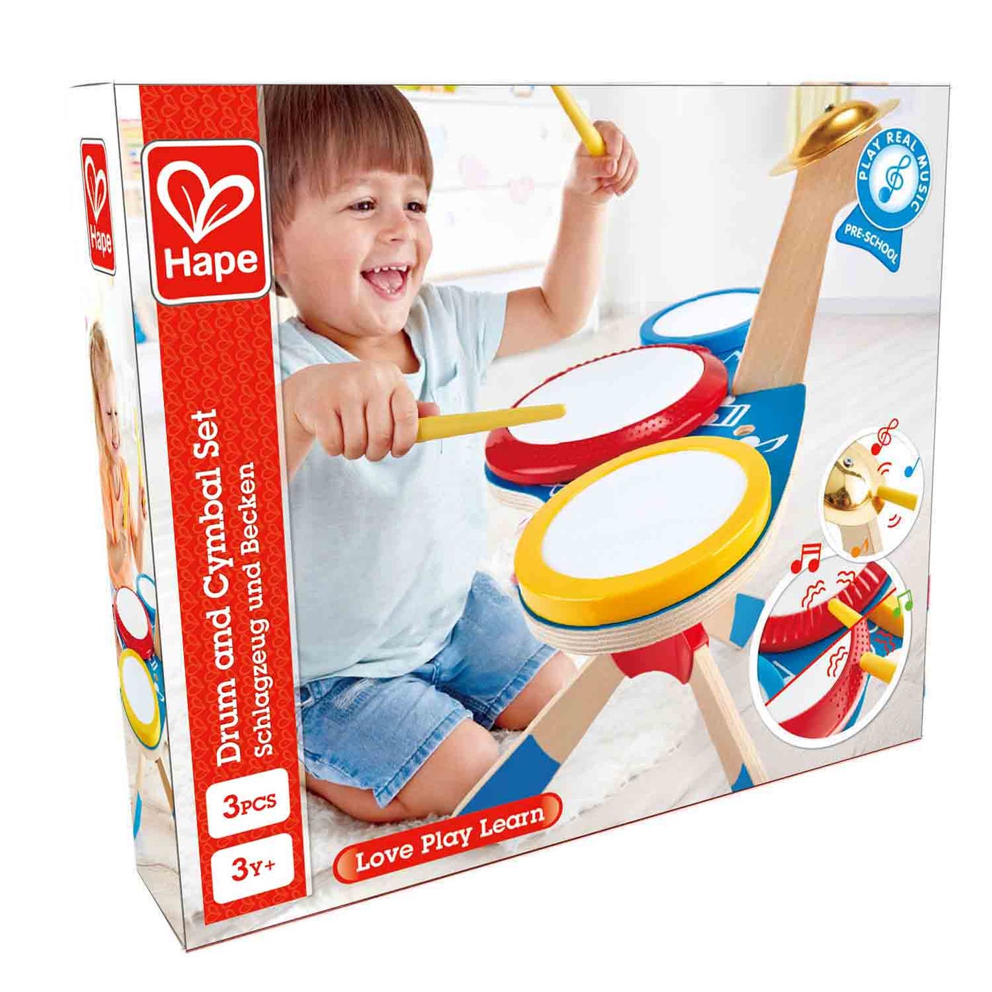 Hape Toys Drum and Cymbal Set