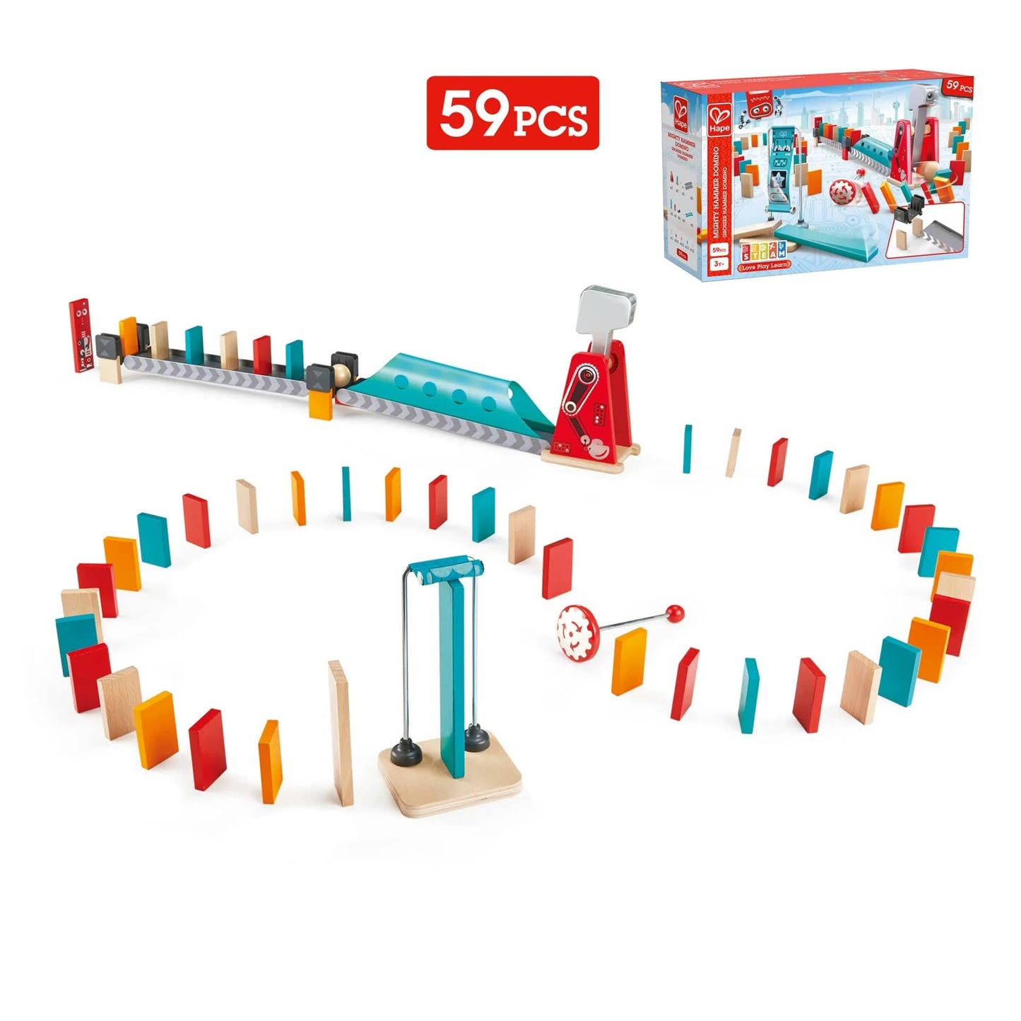 Hape Toys Mighty Hammer Domino