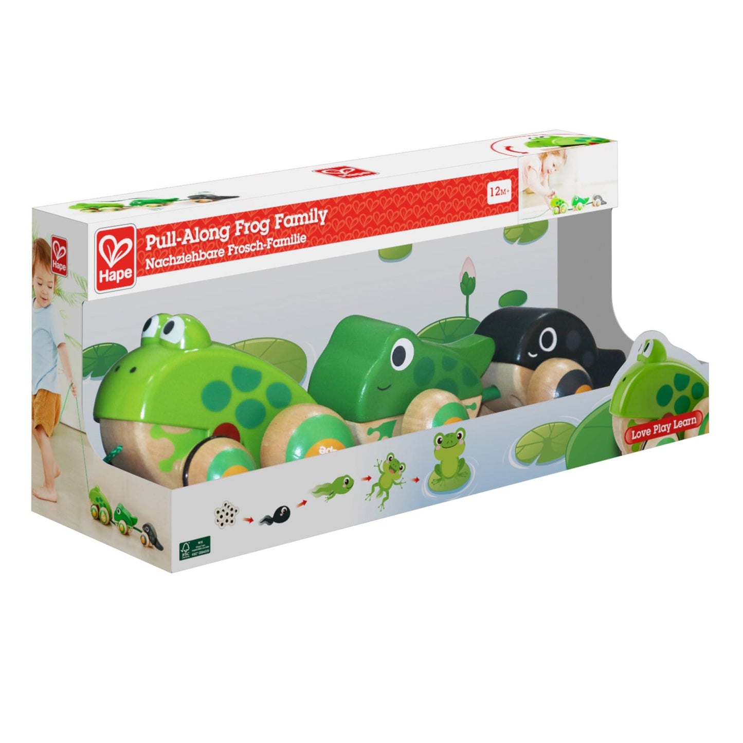 Hape Toys Pull-Along Frog Family