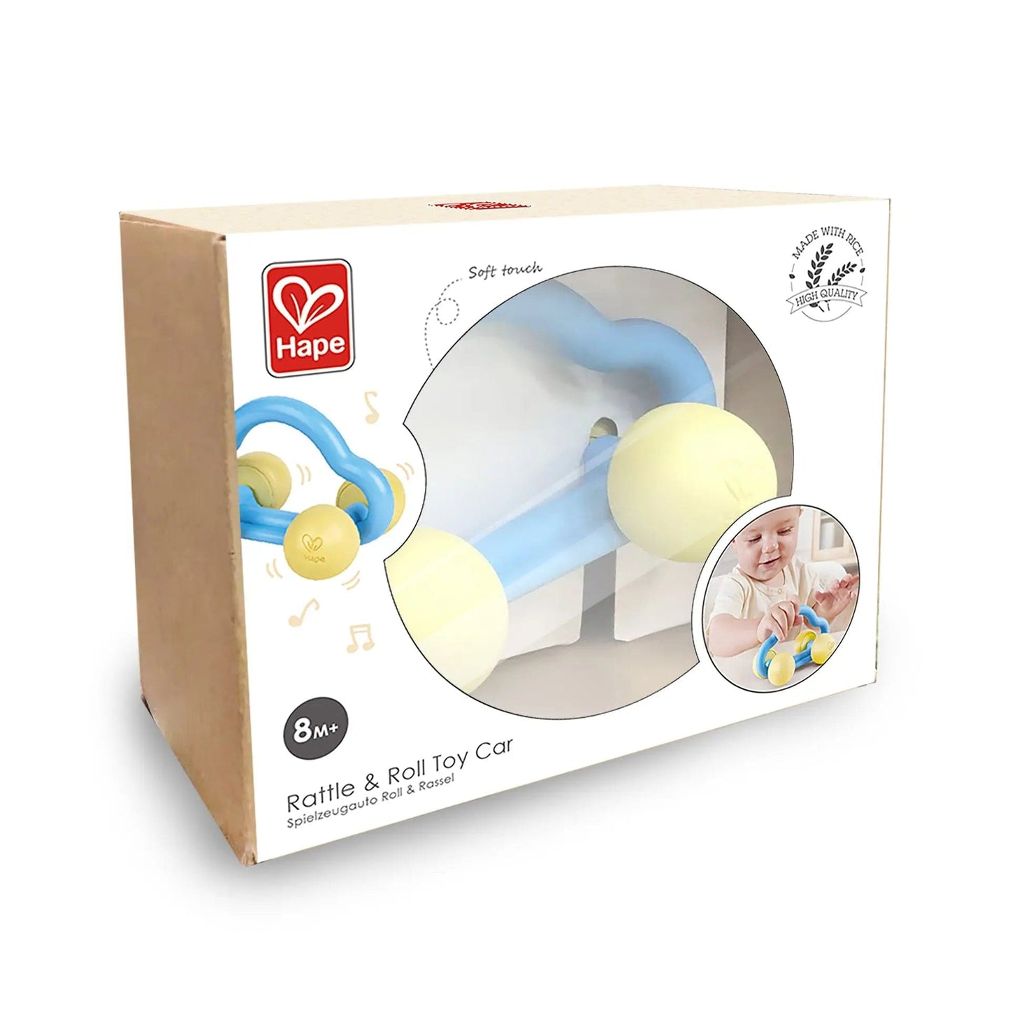 Hape Toys Rattle & Roll Toy Car