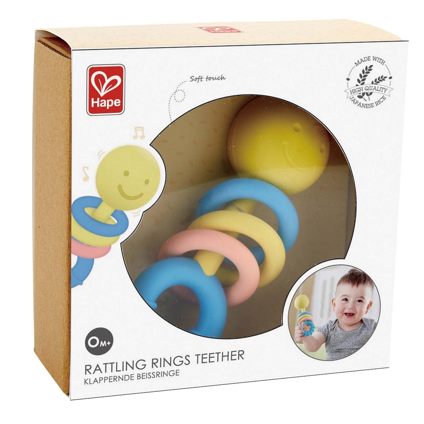 Hape Toys Rattling Rings Teether