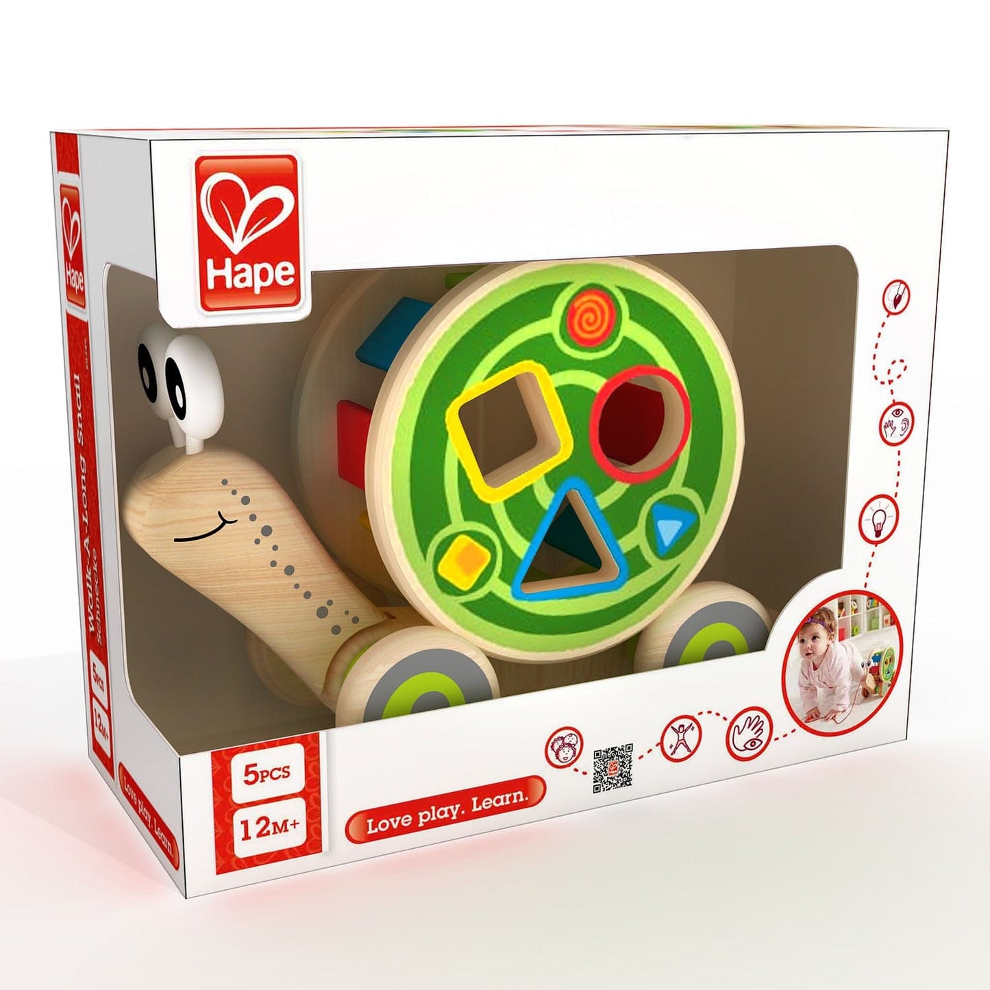 Hape Toys Walk-A-long Snail