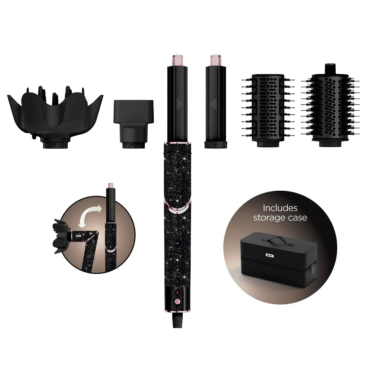 Shark FlexStyle Sparkle– 5-in-1 Air Styler & Hair Dryer HD440JBUK