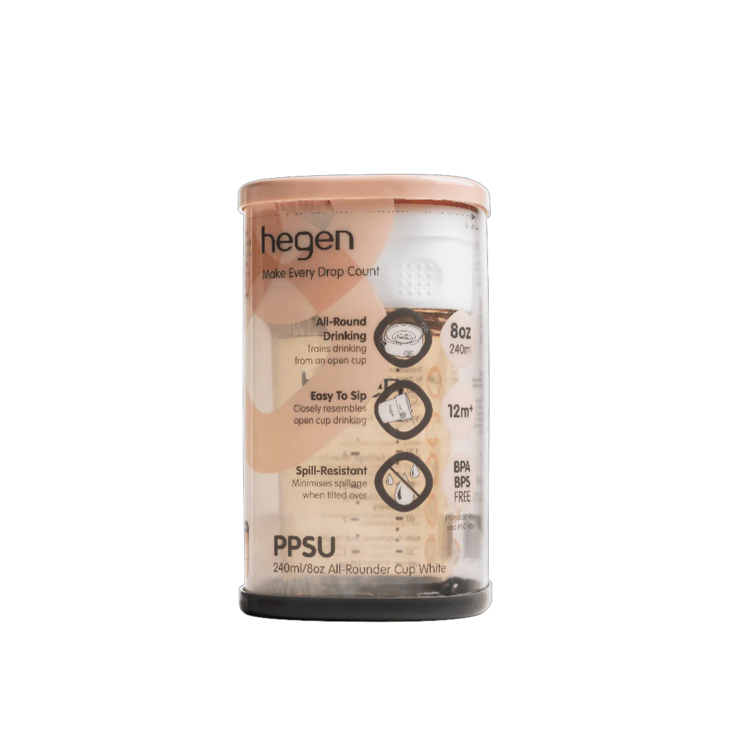 Hegen PCTO™ 240ml/8oz All-Rounder Cup PPSU - White