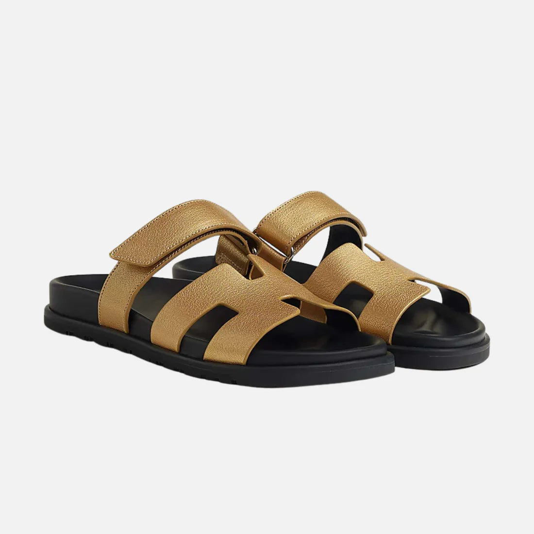Hermes Chypre Sandals "Dore"