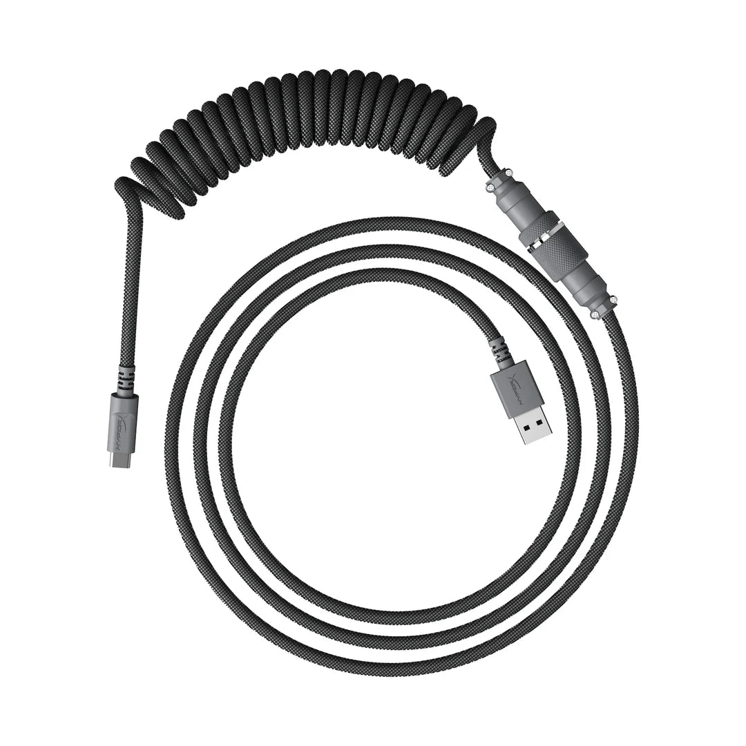 HyperX Coiled Cable - Grey - 1.37m